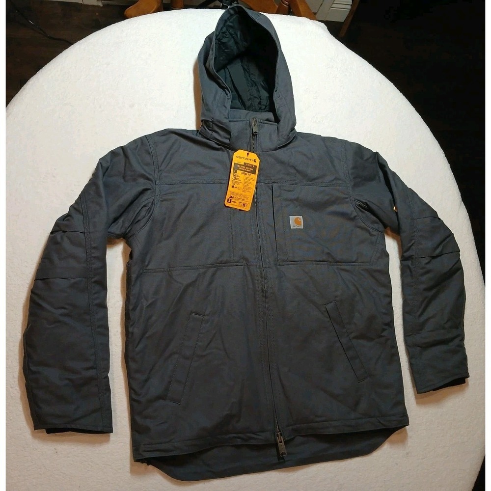 NWT Carhartt Jacket‎ OJ2207-M Hooded Insulated Quilted Mens L Tall Loose Fit